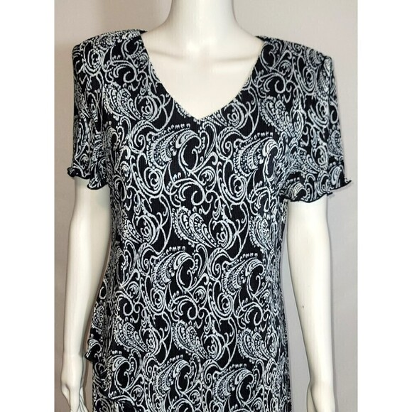 Connected Apparel Asymmetrical Layered Dress - Size 12 - Picture 5 of 9